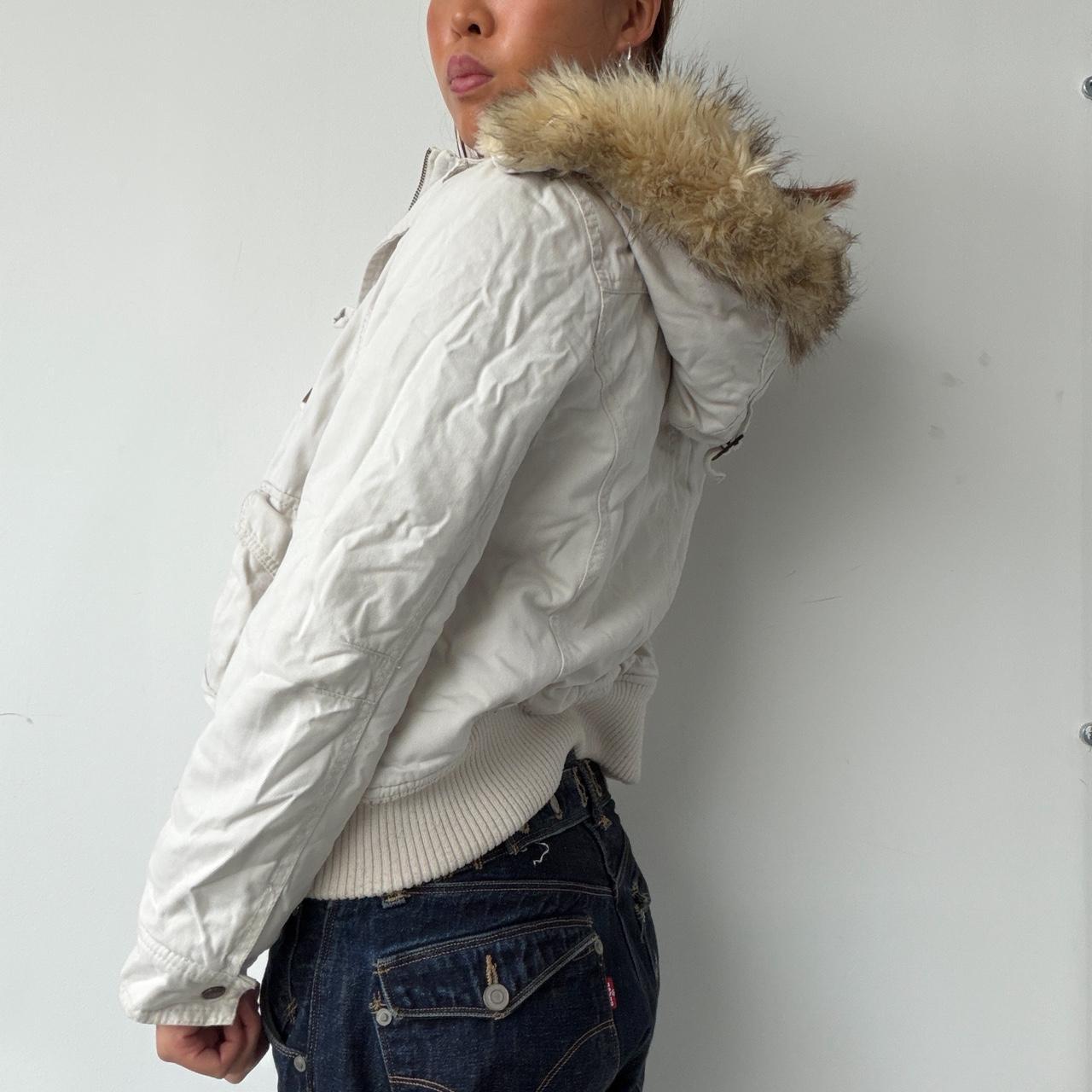 Vintage Cream Utility Jacket