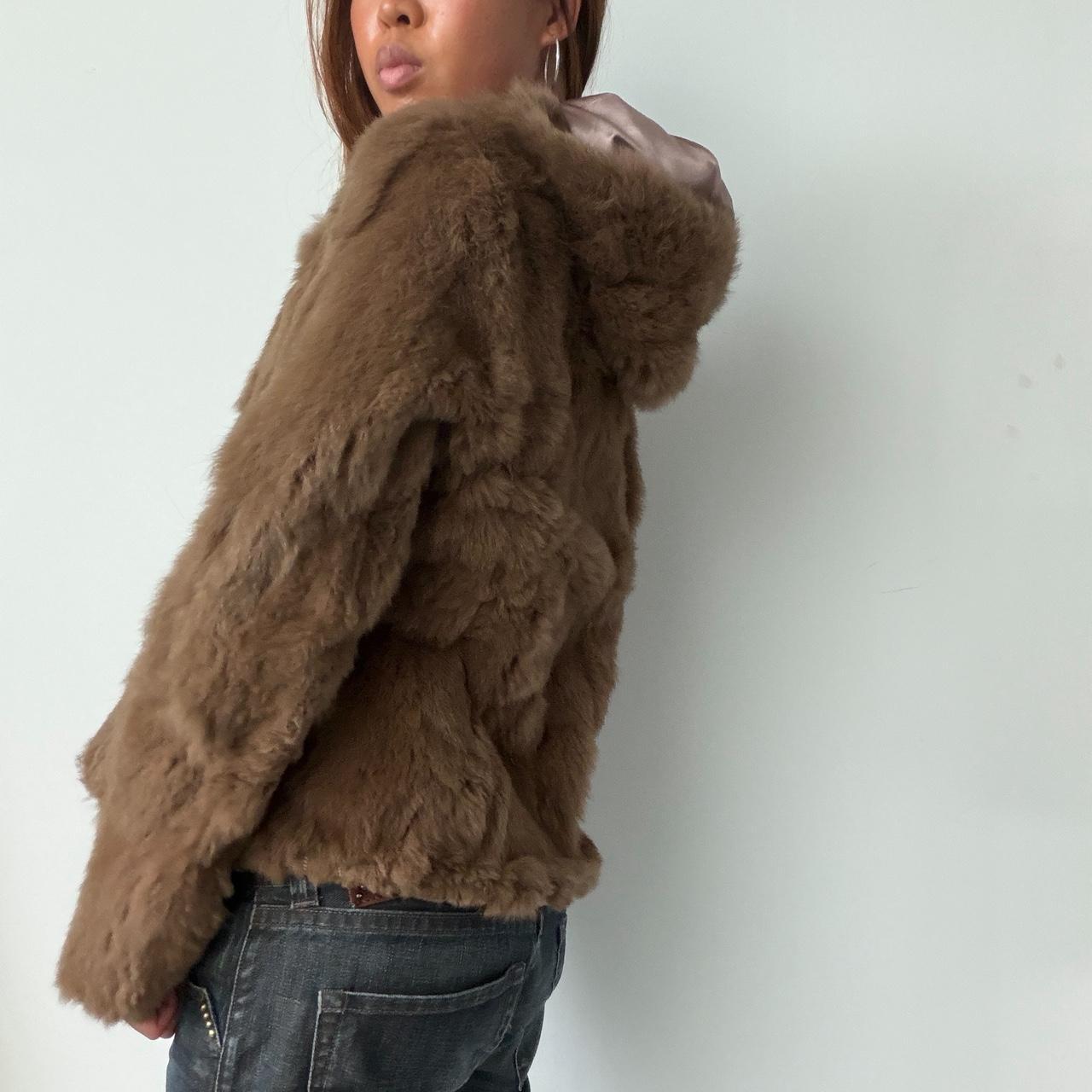 Vintage Brown Real Fur Jacket