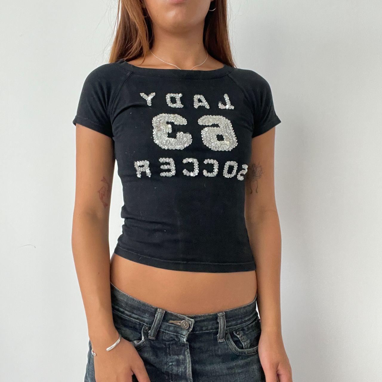 Vintage Sequin Graphic Top