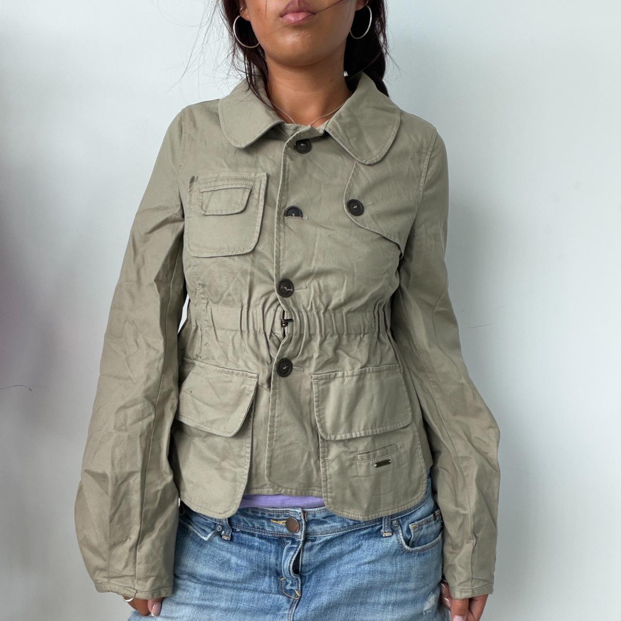Vintage Green Button Up Jacket