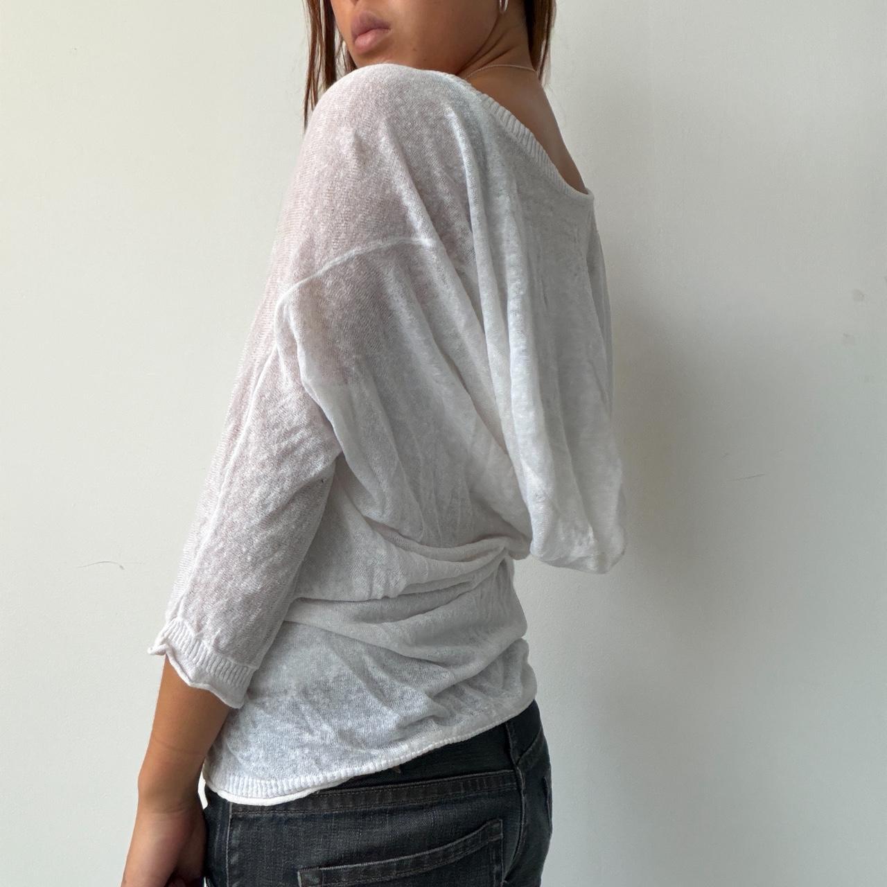 Vintage Cop Copine White Hooded Cardigan