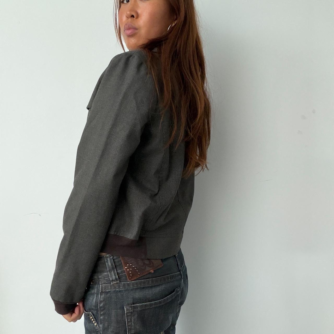 Vintage Grey Collared Jacket
