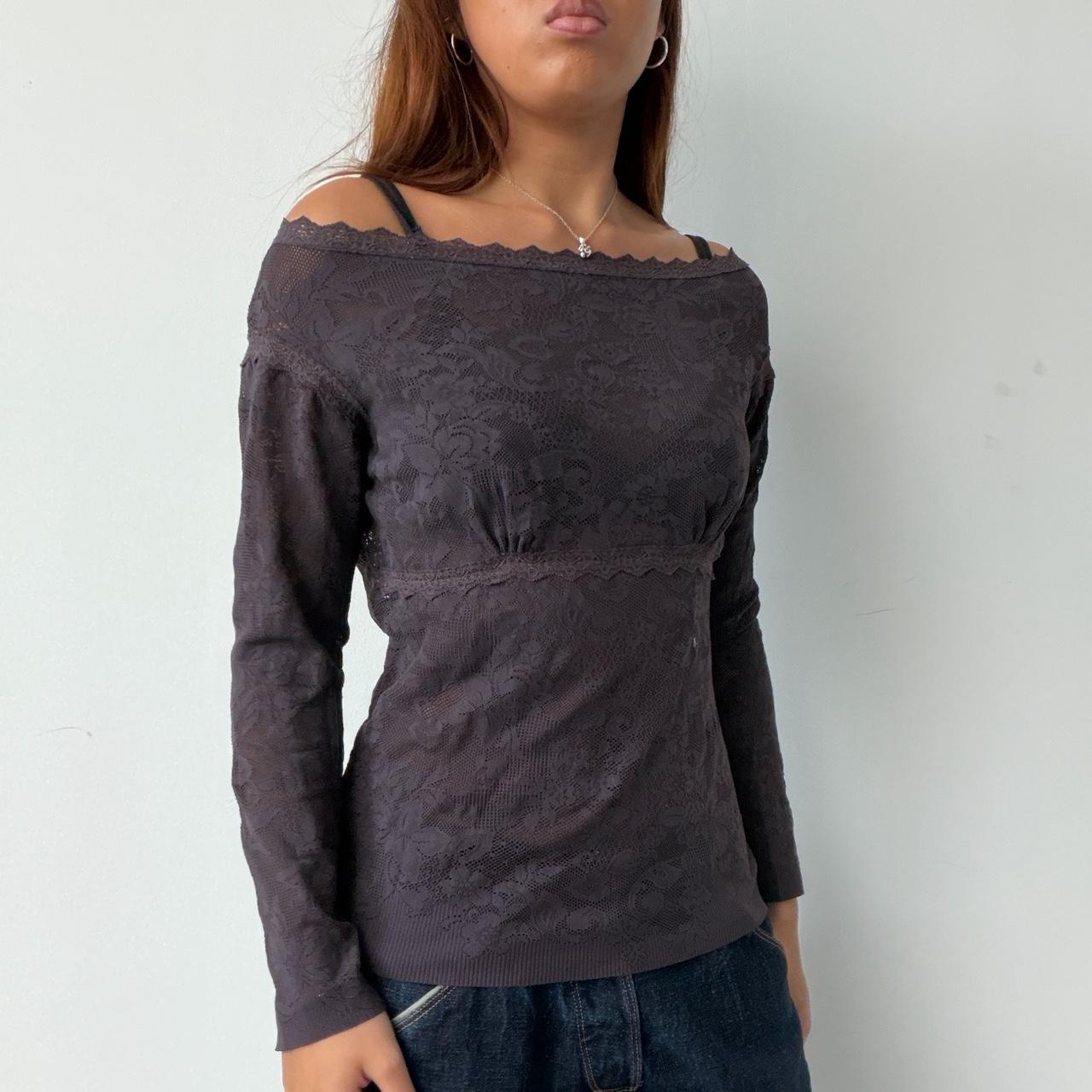 Vintage Dark Purple Lace