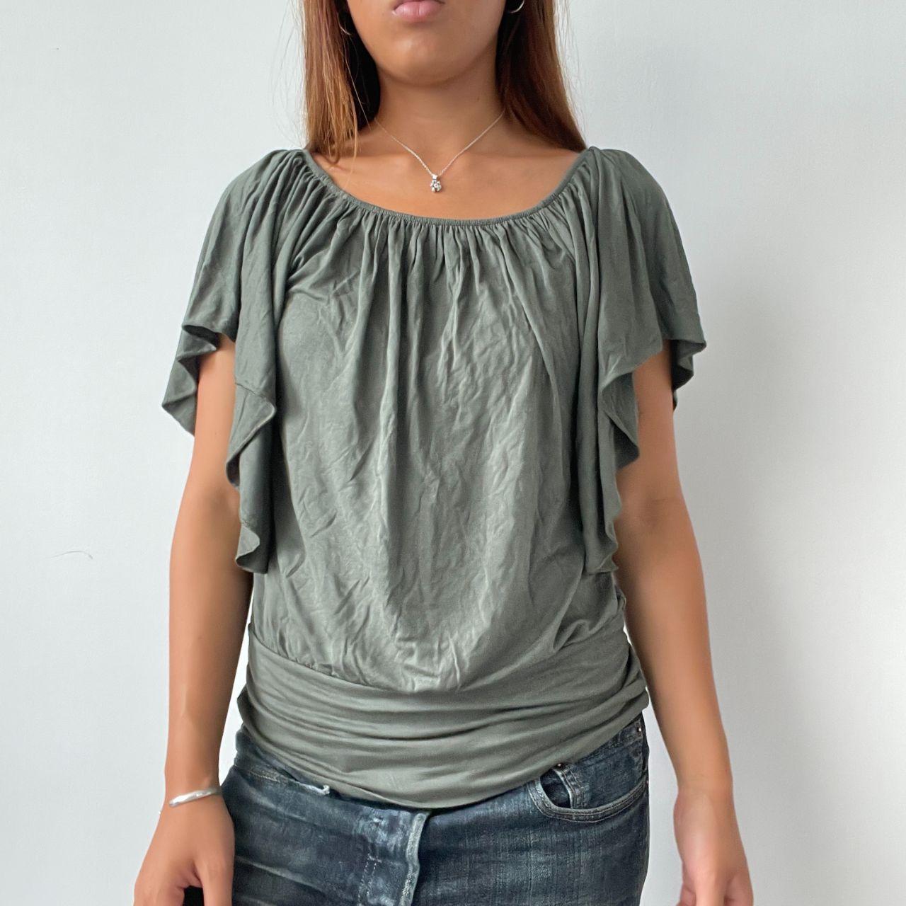 Vintage Green Batwing Top