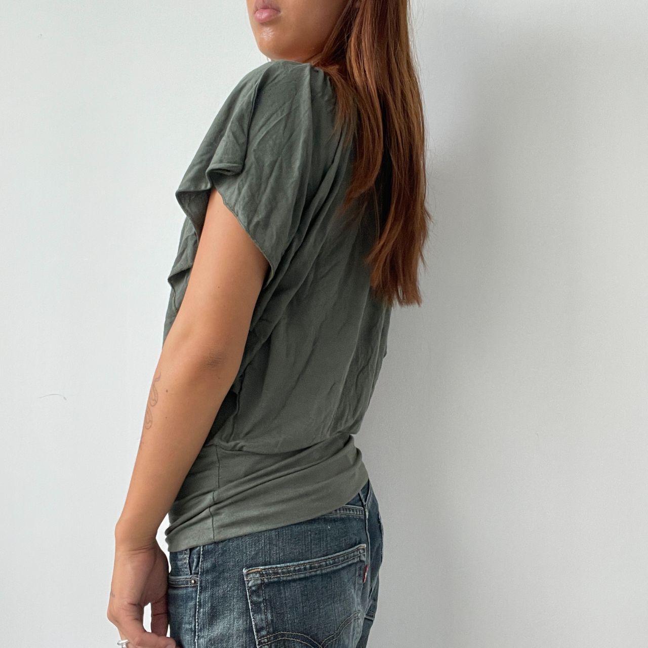 Vintage Green Batwing Top