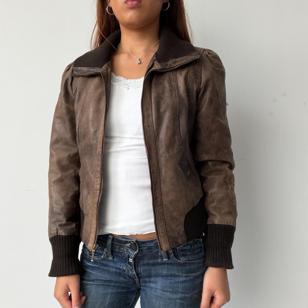 Vintage Brown Leather Jacket