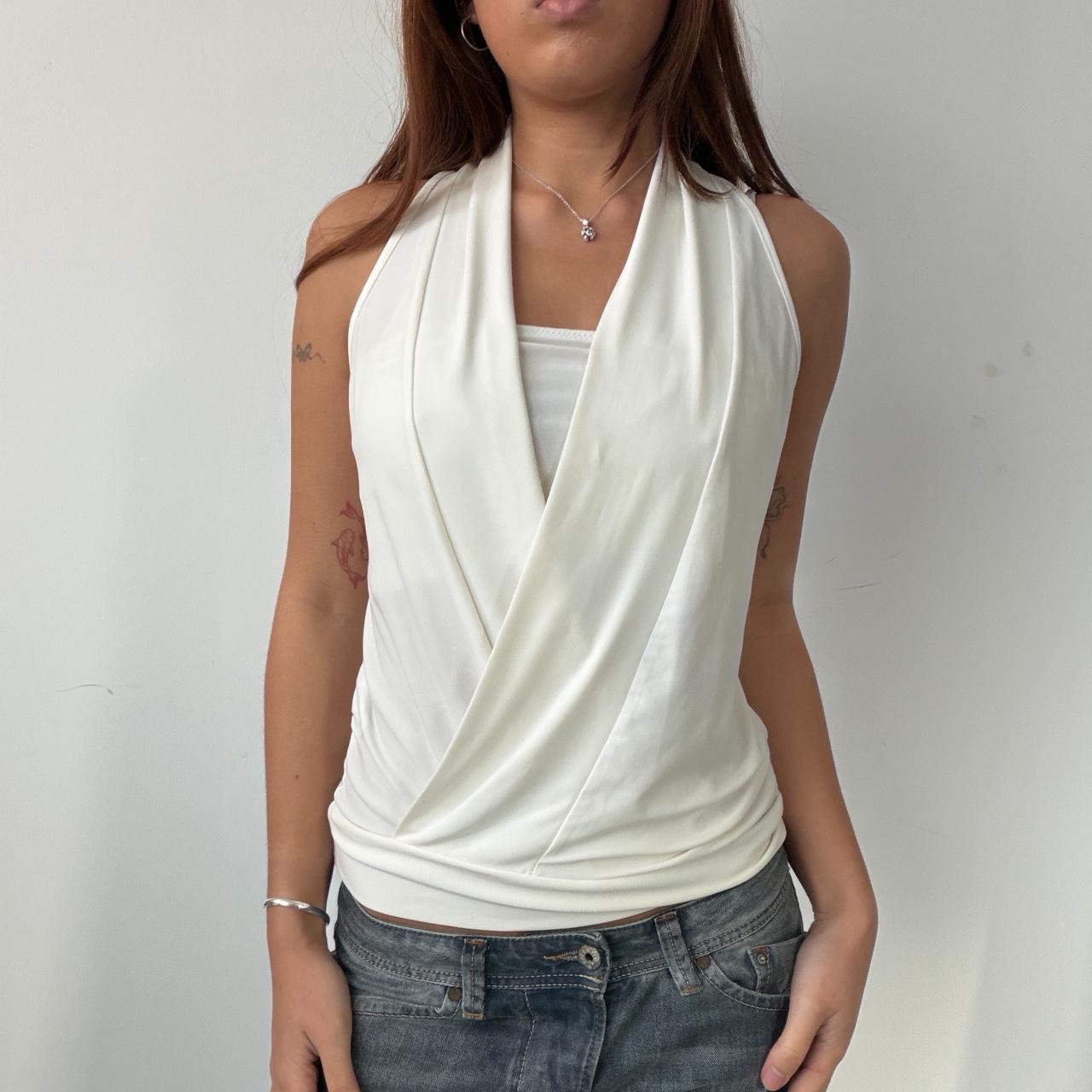 Vintage White Layered Open Top