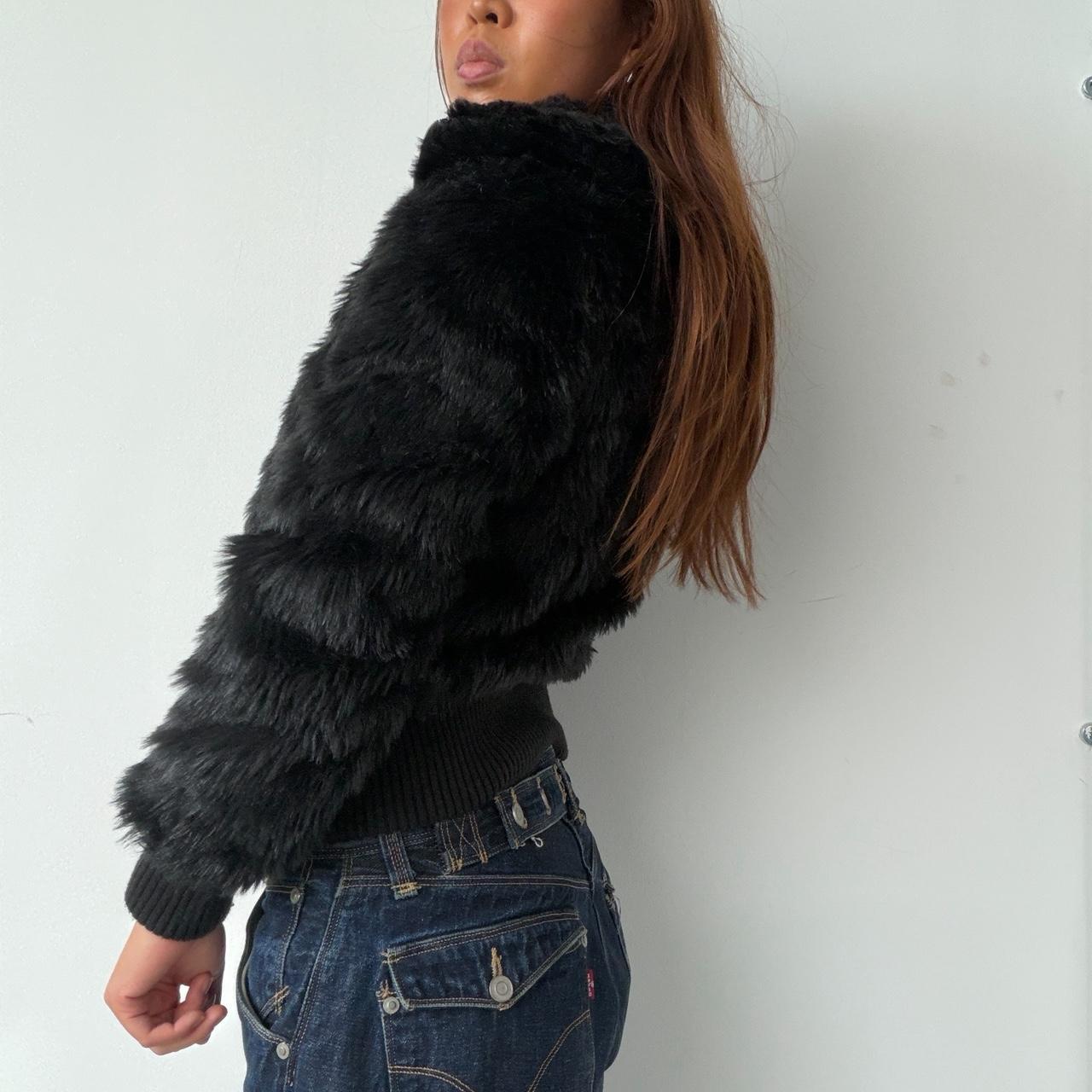 Vintage Black Fur Jacket