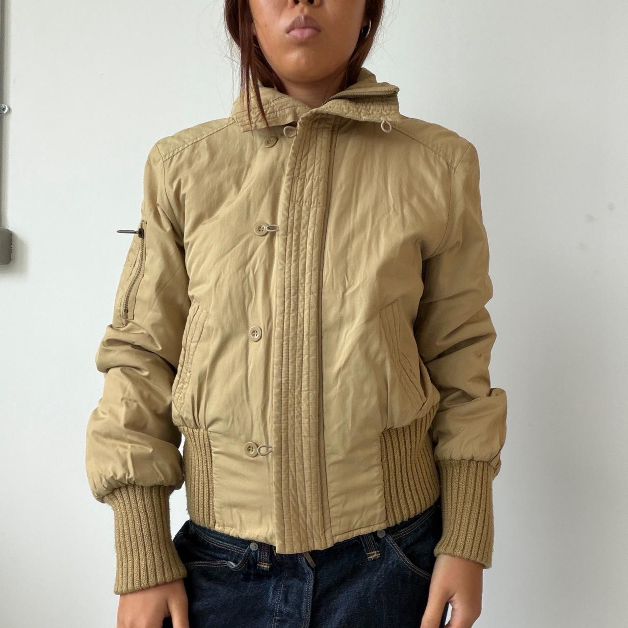 Vintage Beige Puffer Jacket
