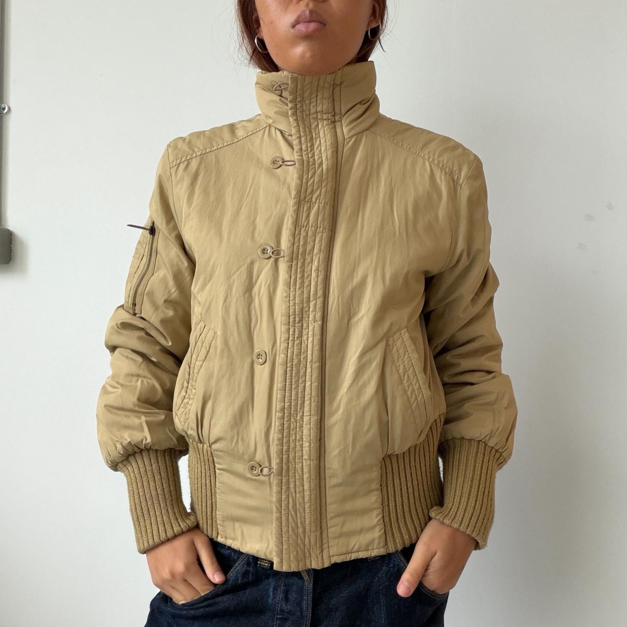 Vintage Beige Puffer Jacket