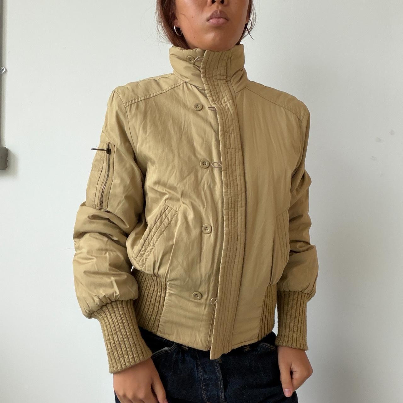 Vintage Beige Puffer Jacket