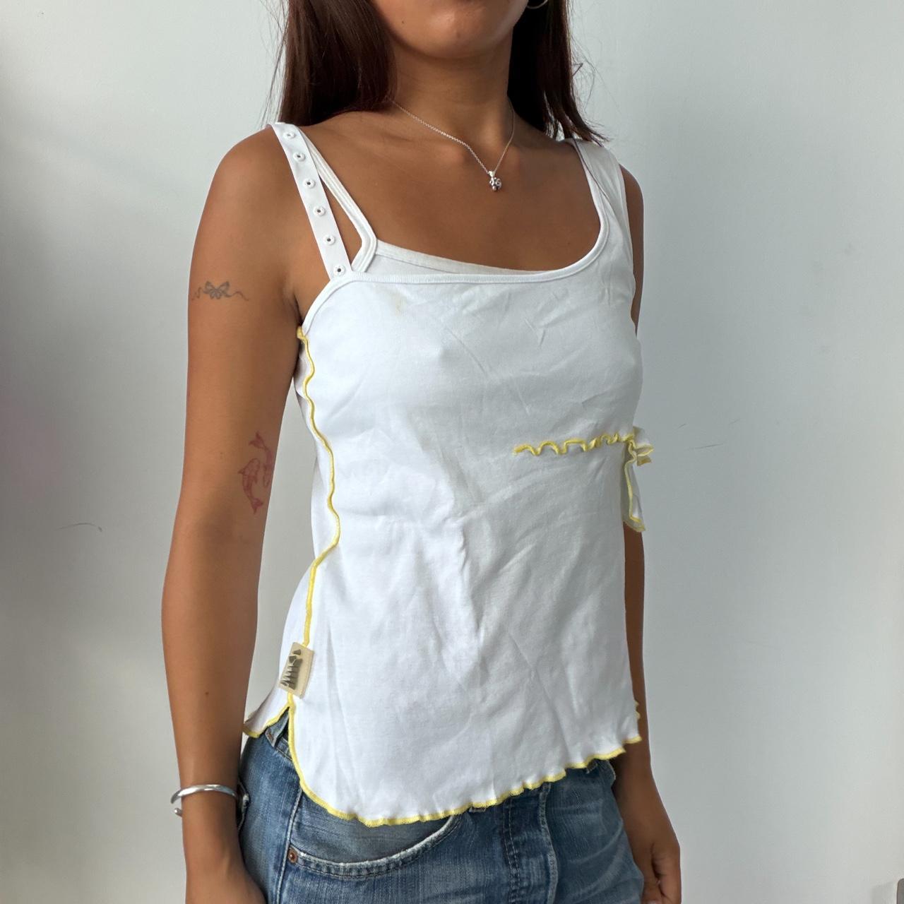 Vintage White Cop Copine Top