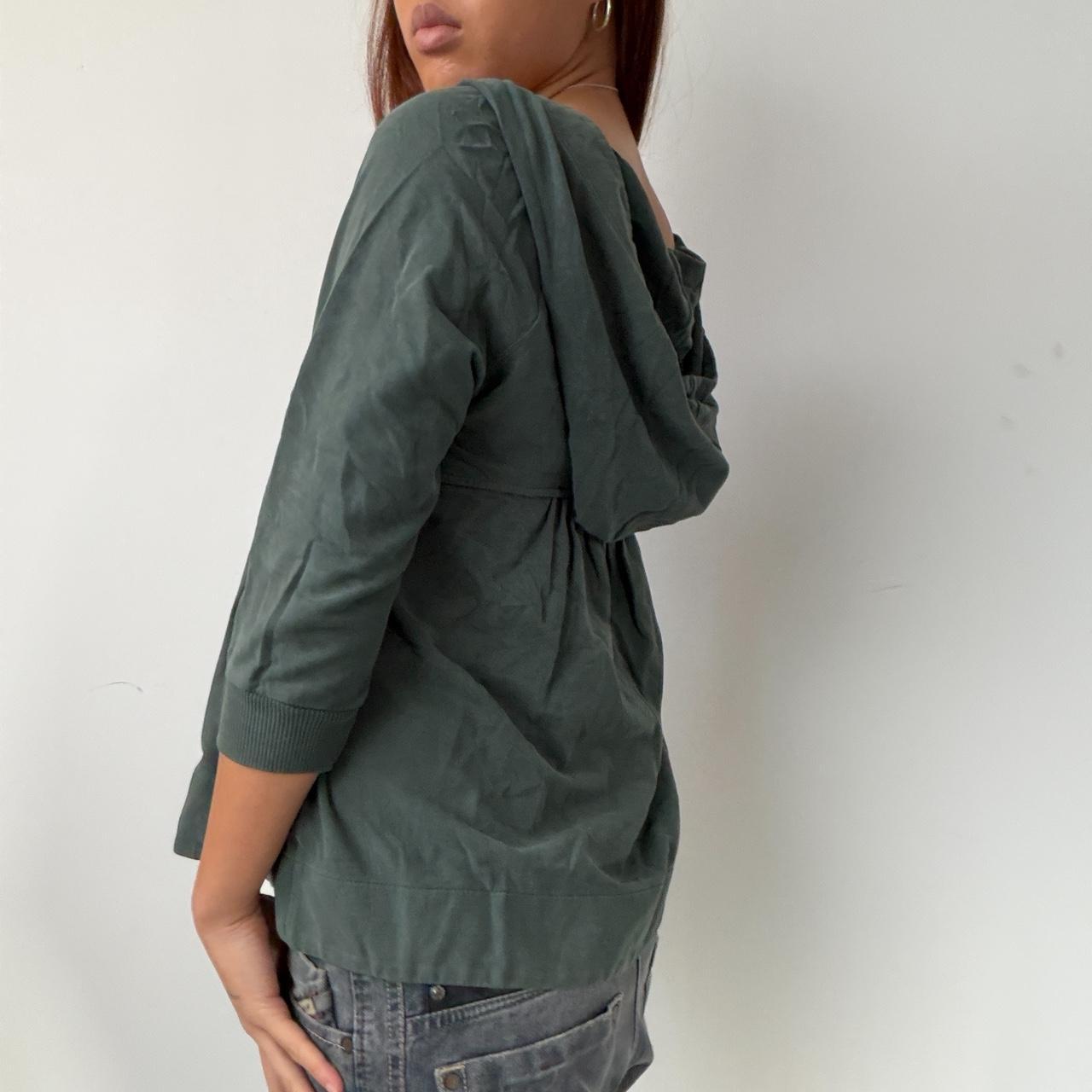 Vintage Green Miss Sixty Hooded Swing Jumper