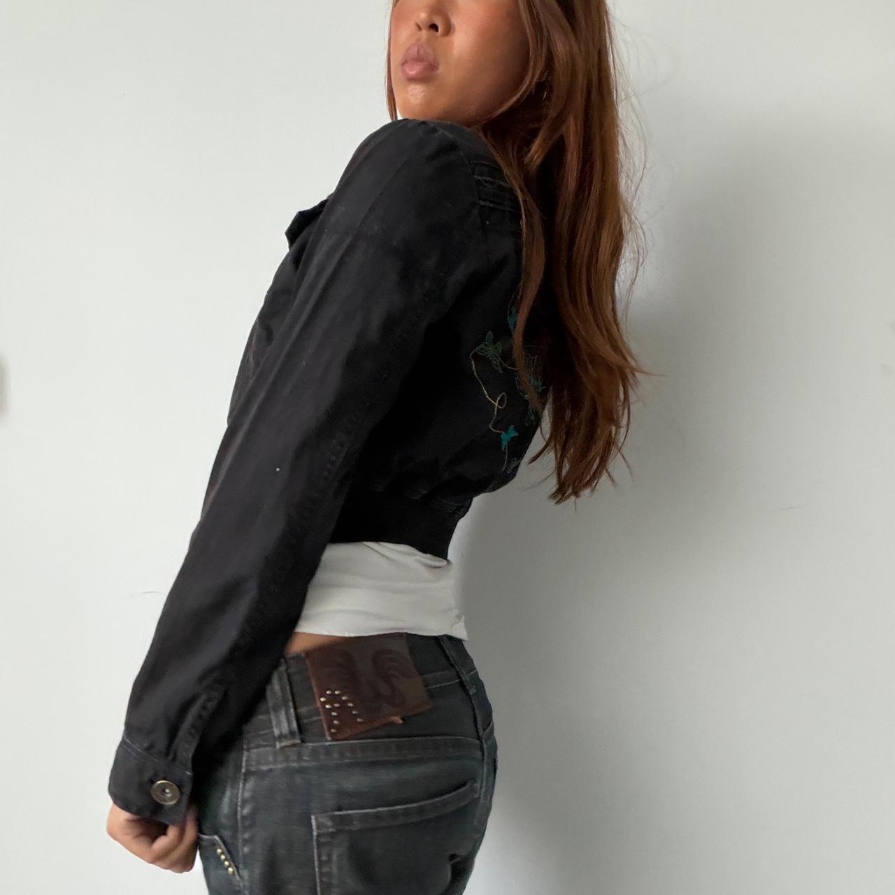 Vintage Black Cropped Jacket