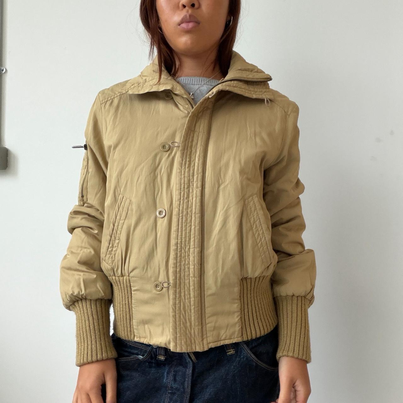 Vintage Beige Puffer Jacket