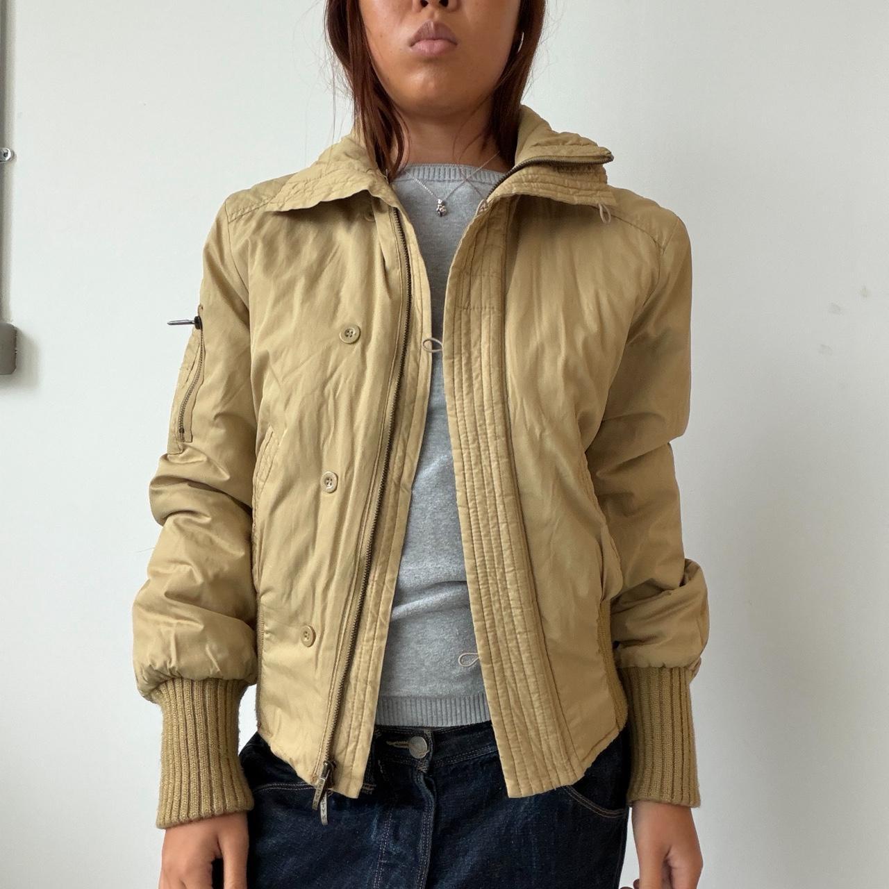 Vintage Beige Puffer Jacket