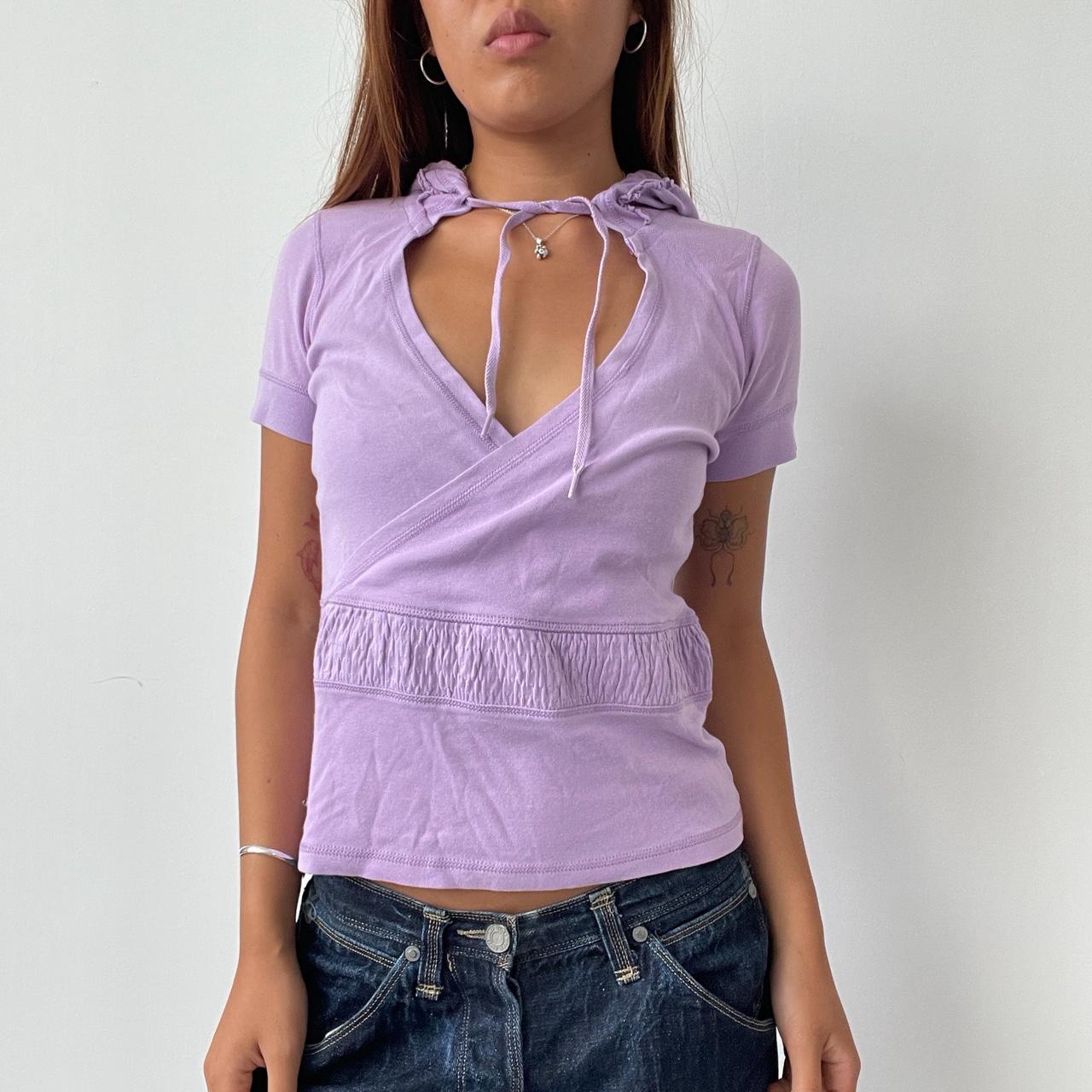 Vintage Lilac Hooded Top