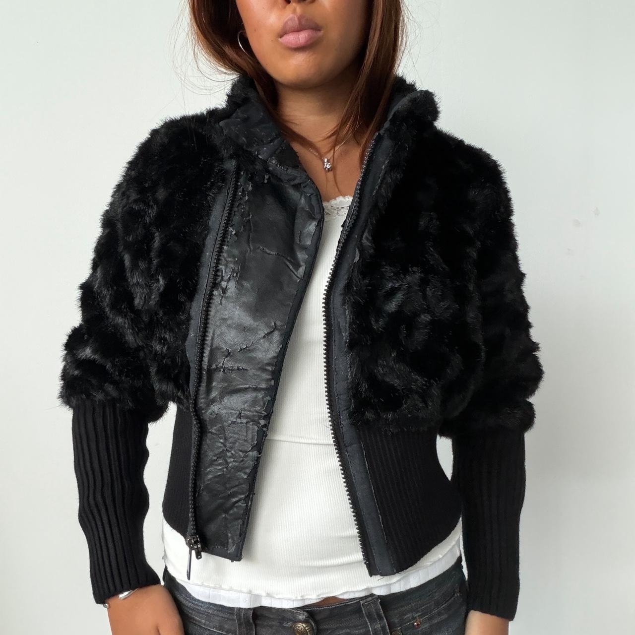 Vintage Black Fur Jacket