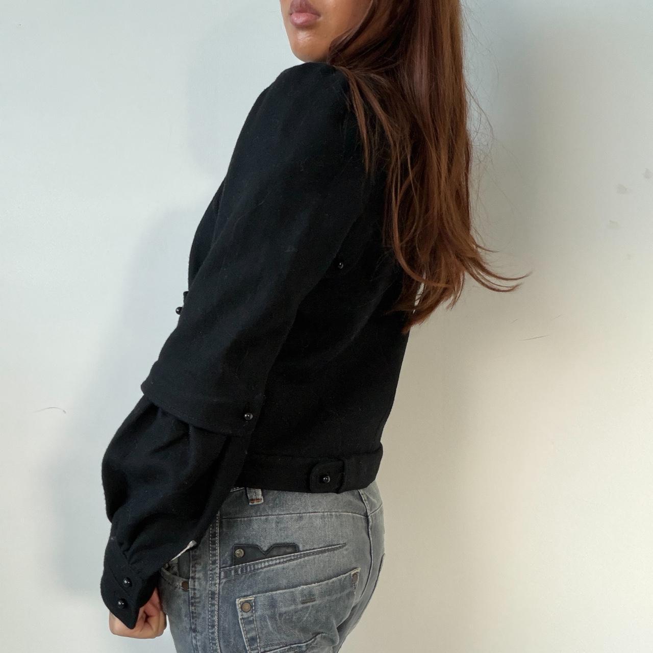 Vintage Black Wool Jumper