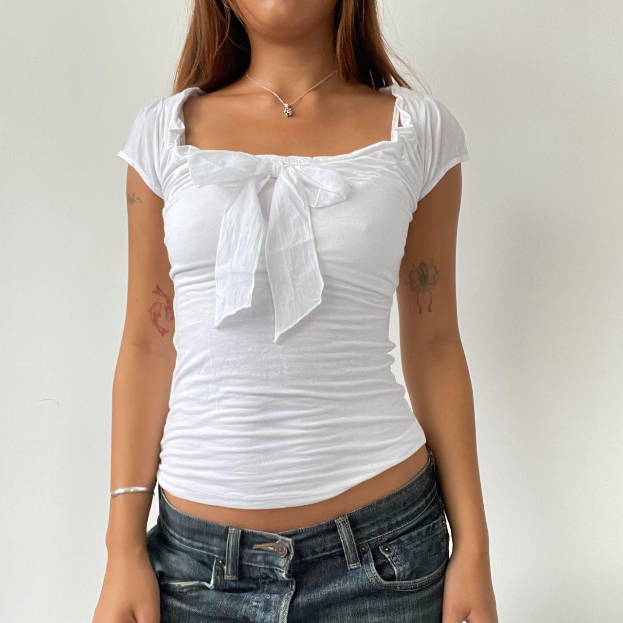 Vintage White Milkmaid Top