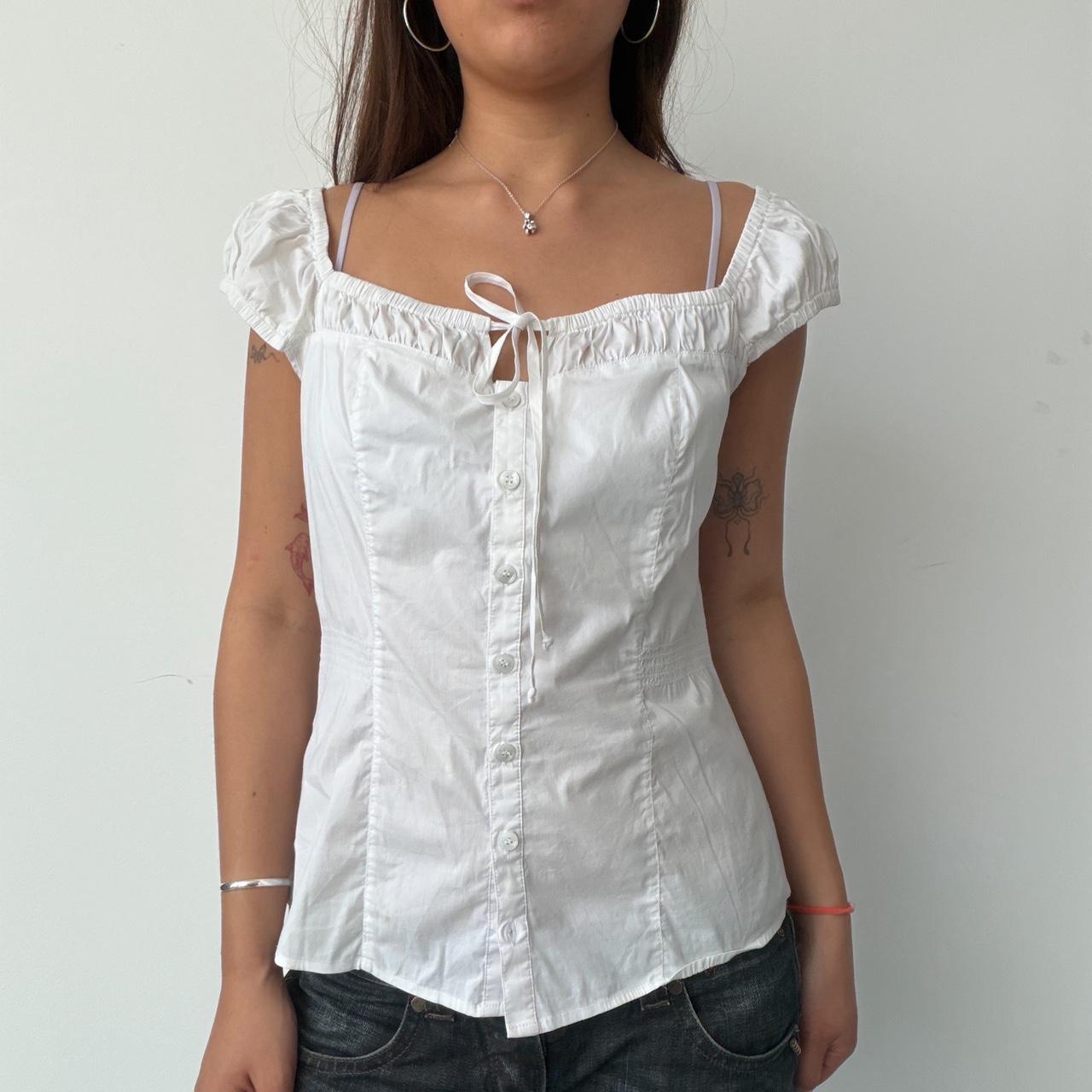 Vintage White Guess Top