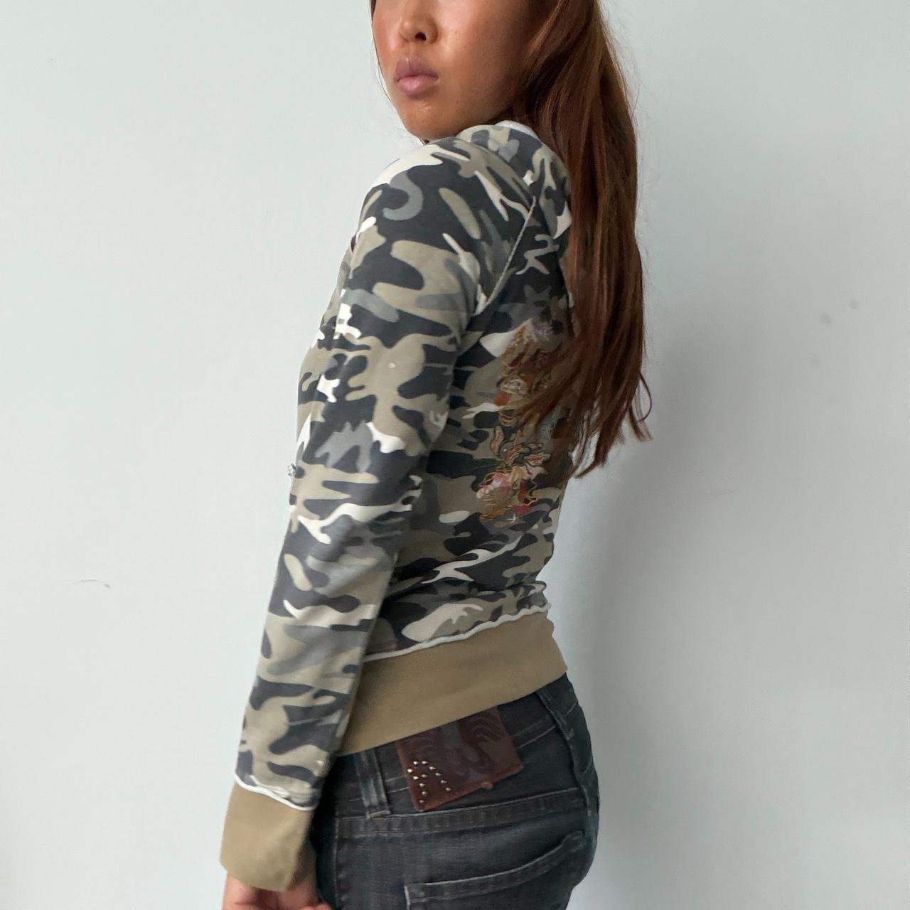 Vintage Camo Zip Up Jacket