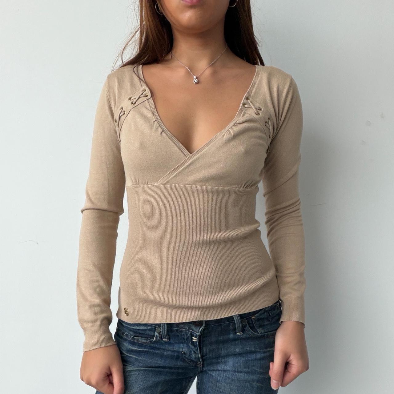 Vintage Beige Knit Jumper