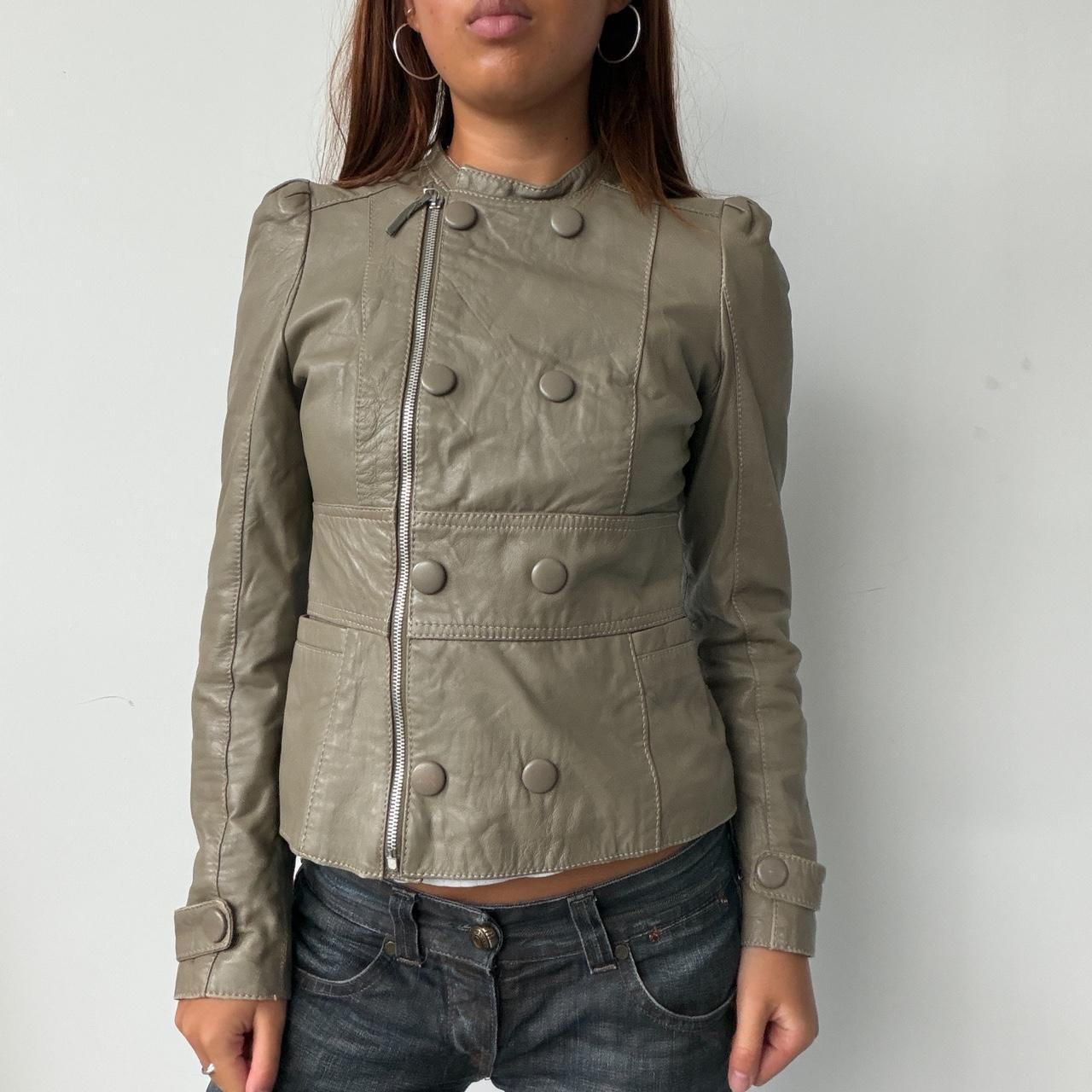 Vintage Beige Grey Jacket