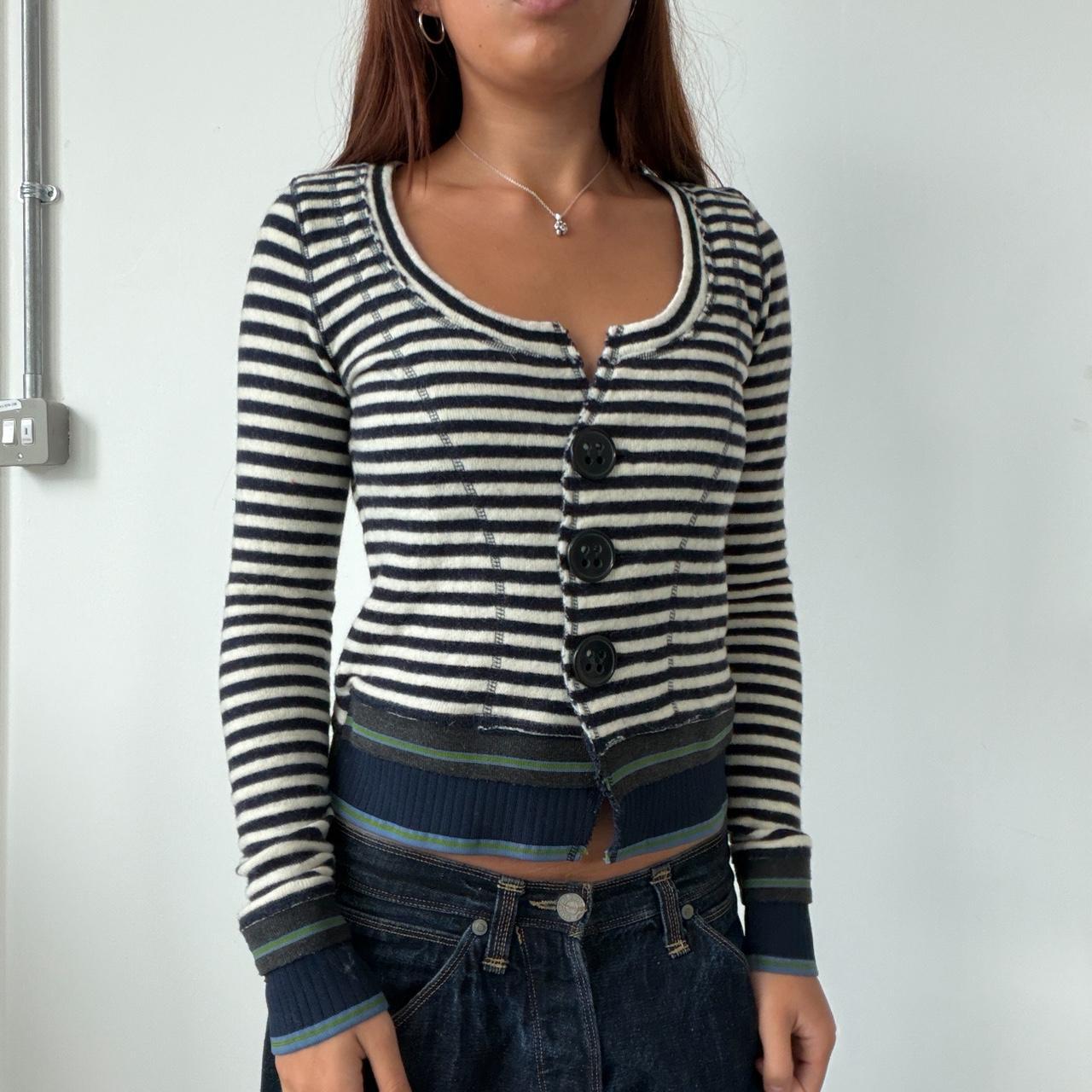 Vintage Navy Striped Jumper