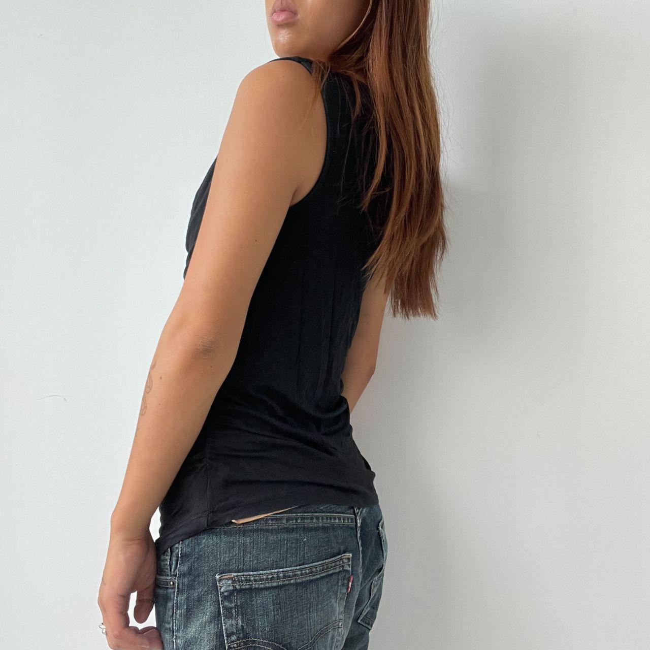 Vintage Black Cable Knit Top