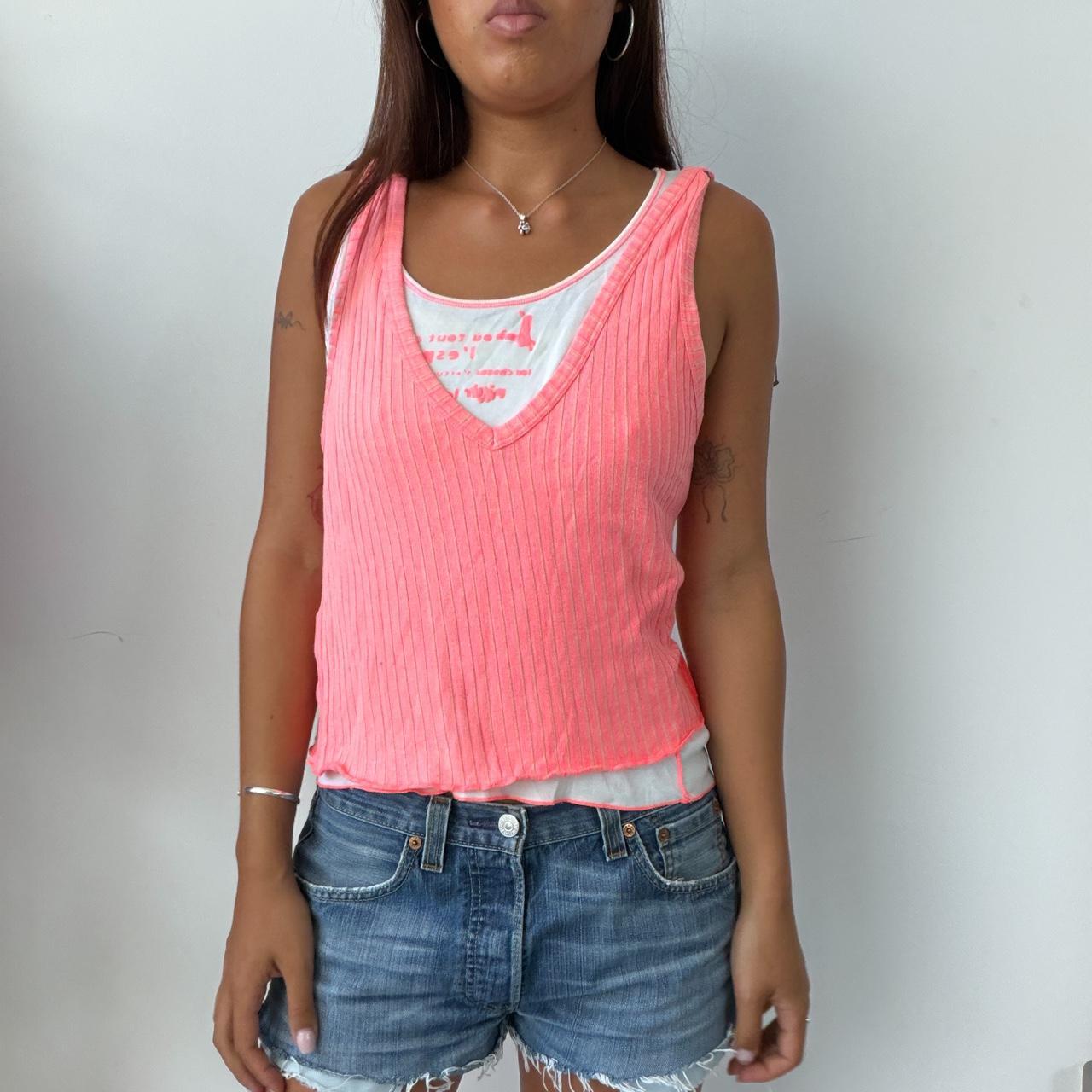 Vintage White Cop Copine Layered Top