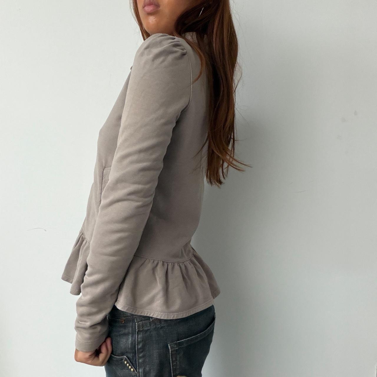 Vintage Beige Button Up Jumper