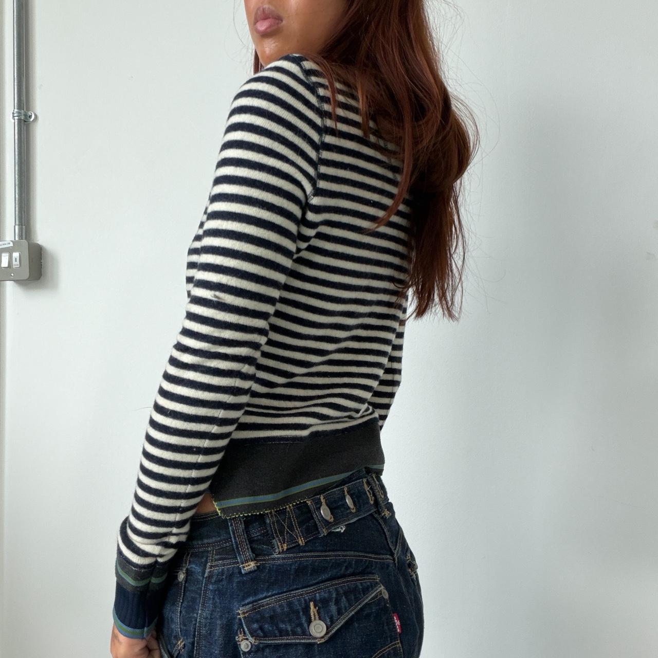 Vintage Navy Striped Jumper