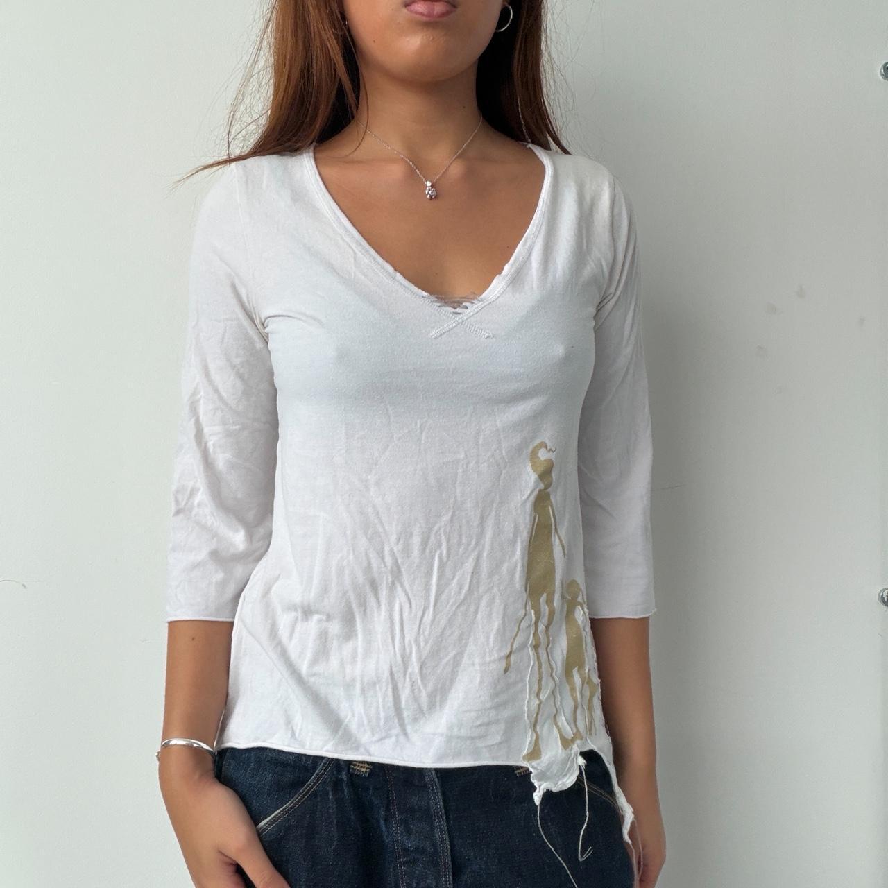 Vintage White Cop Copine Top