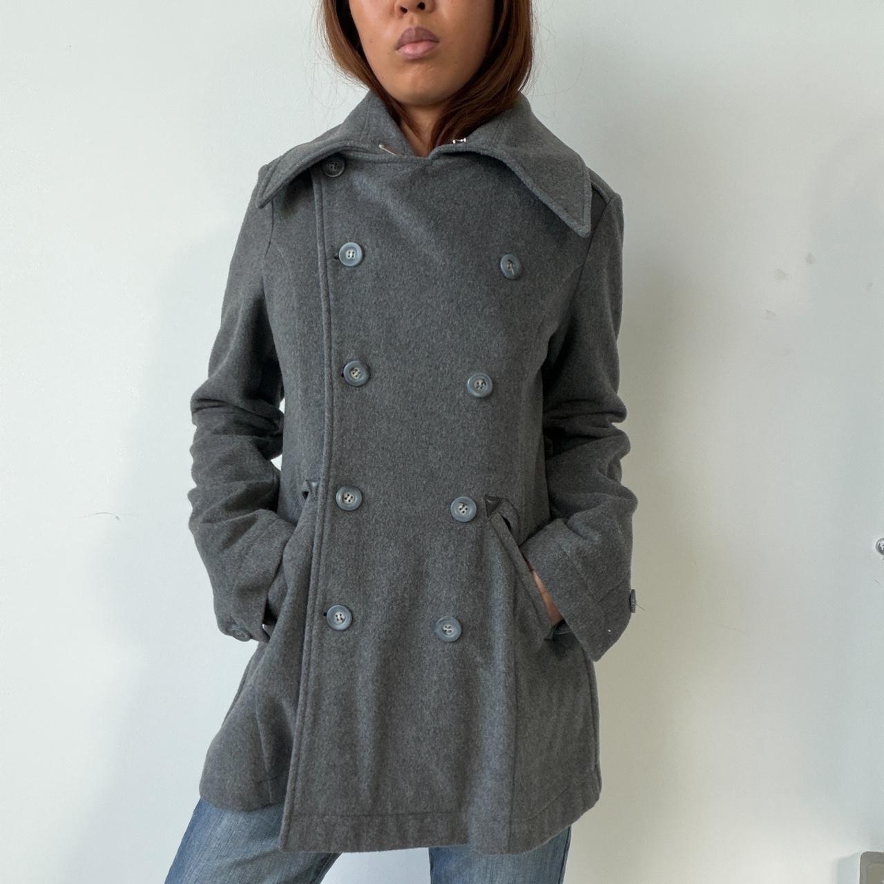 Vintage Grey Wool Coat