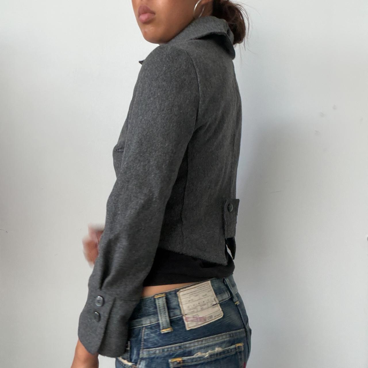 Vintage Fleece Grey Blazer