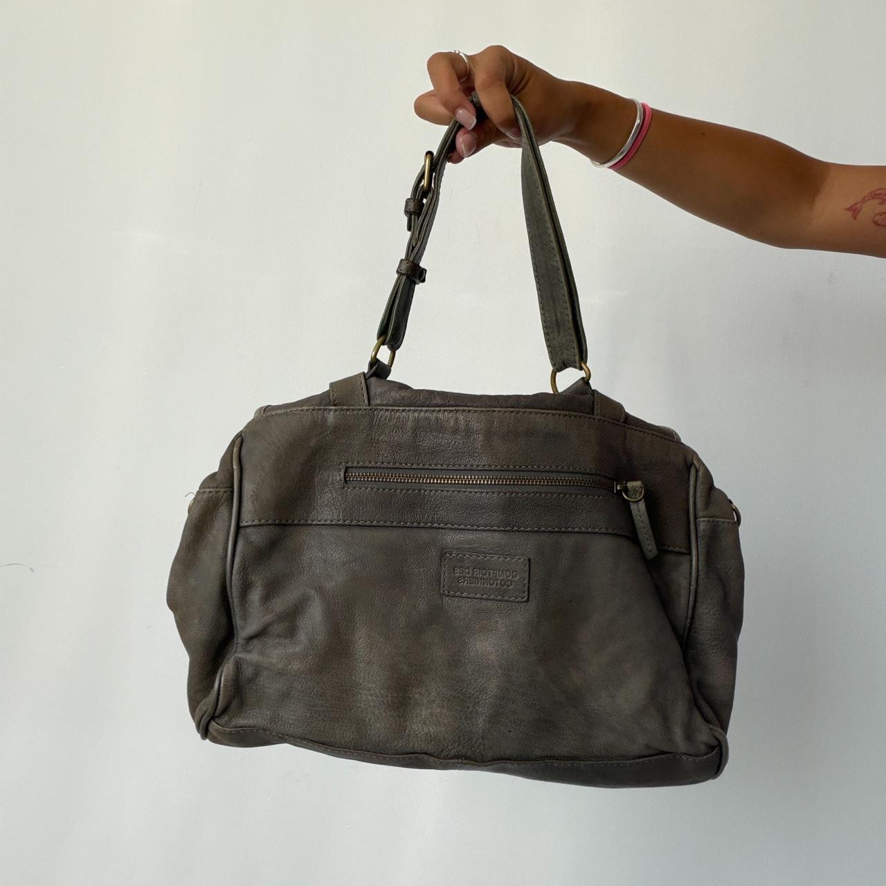 Vintage Grey Leather Comptoir des Cotonniers Bag