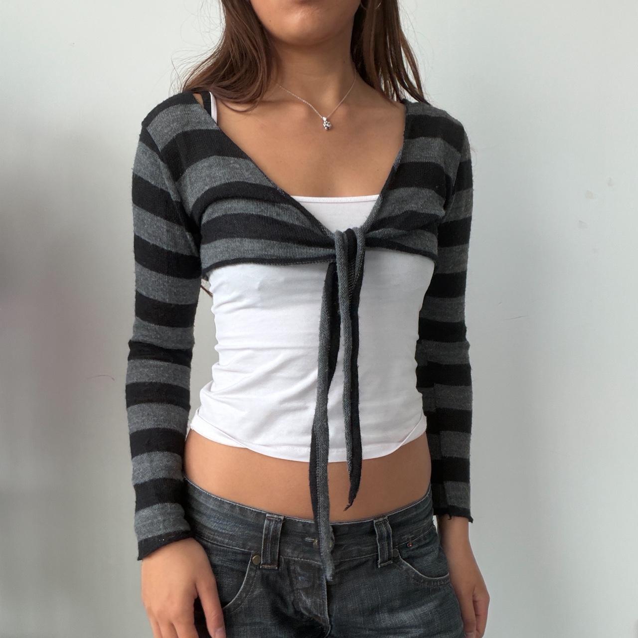 Vintage Stripe Knit Bolero