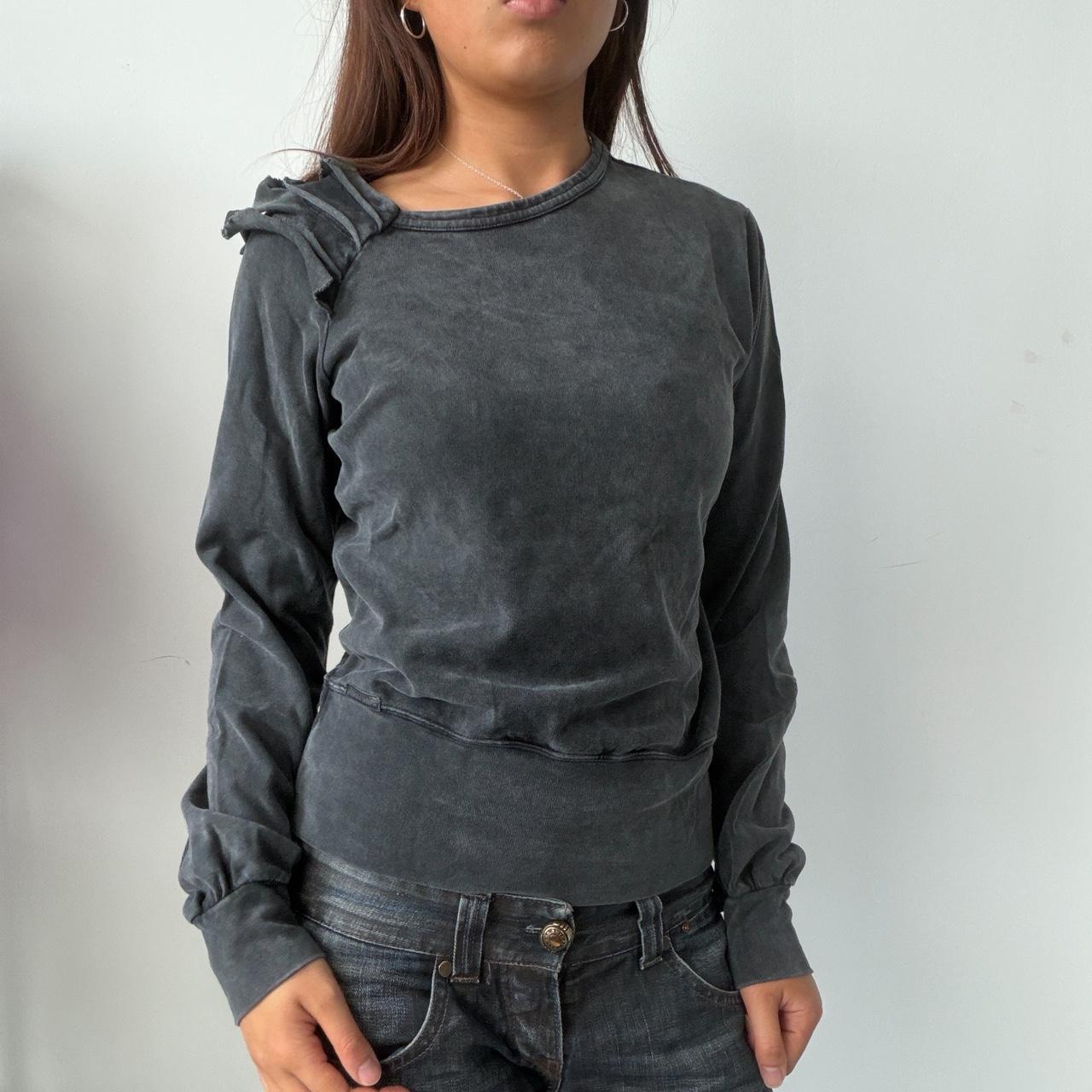 Vintage Grey Asymmetrical Jumper
