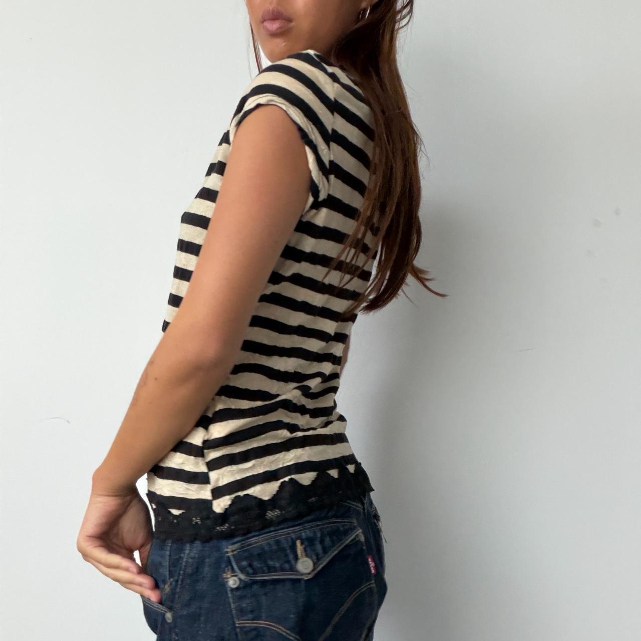Vintage Lace Trimmed Top
