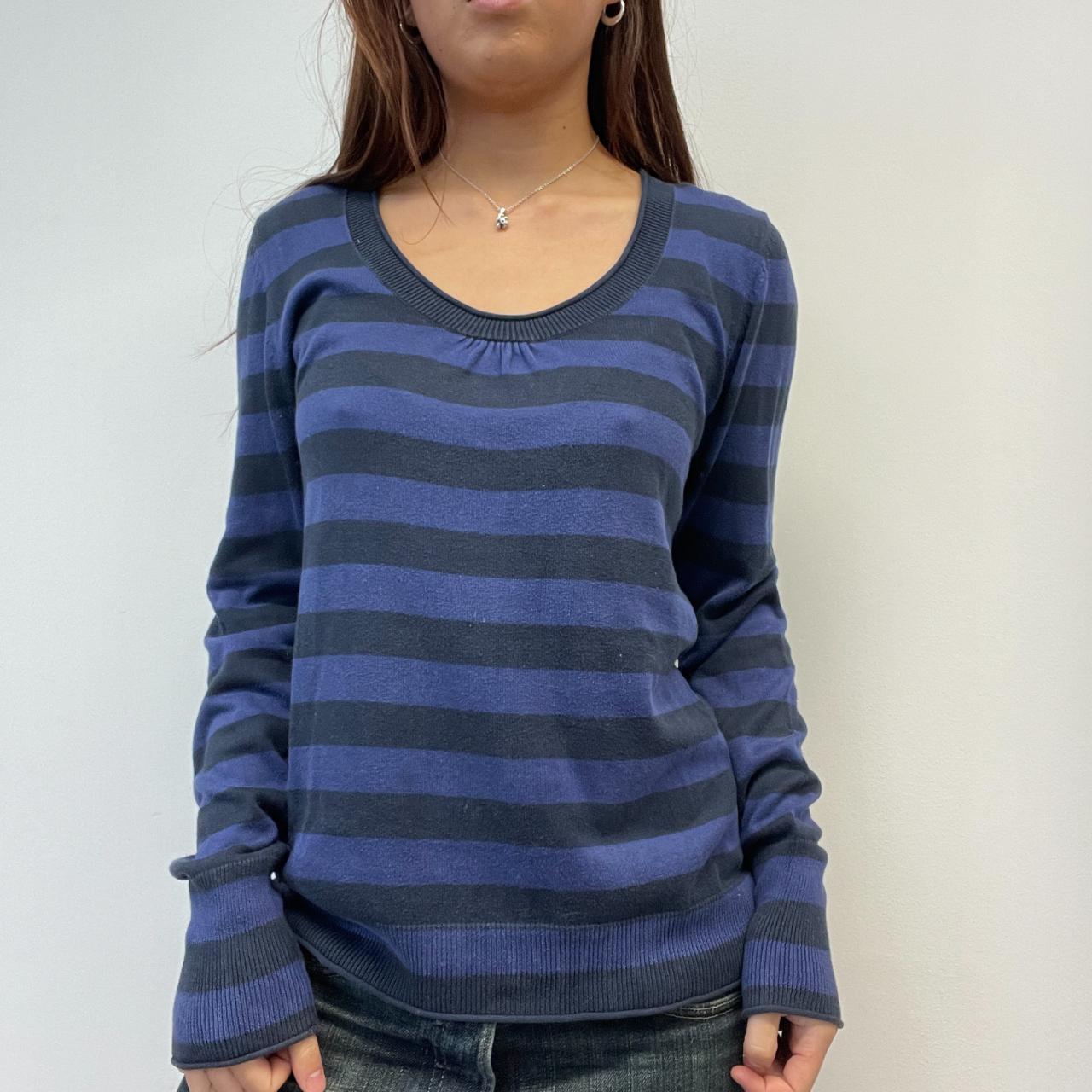 Two Toned Purple Knit Top