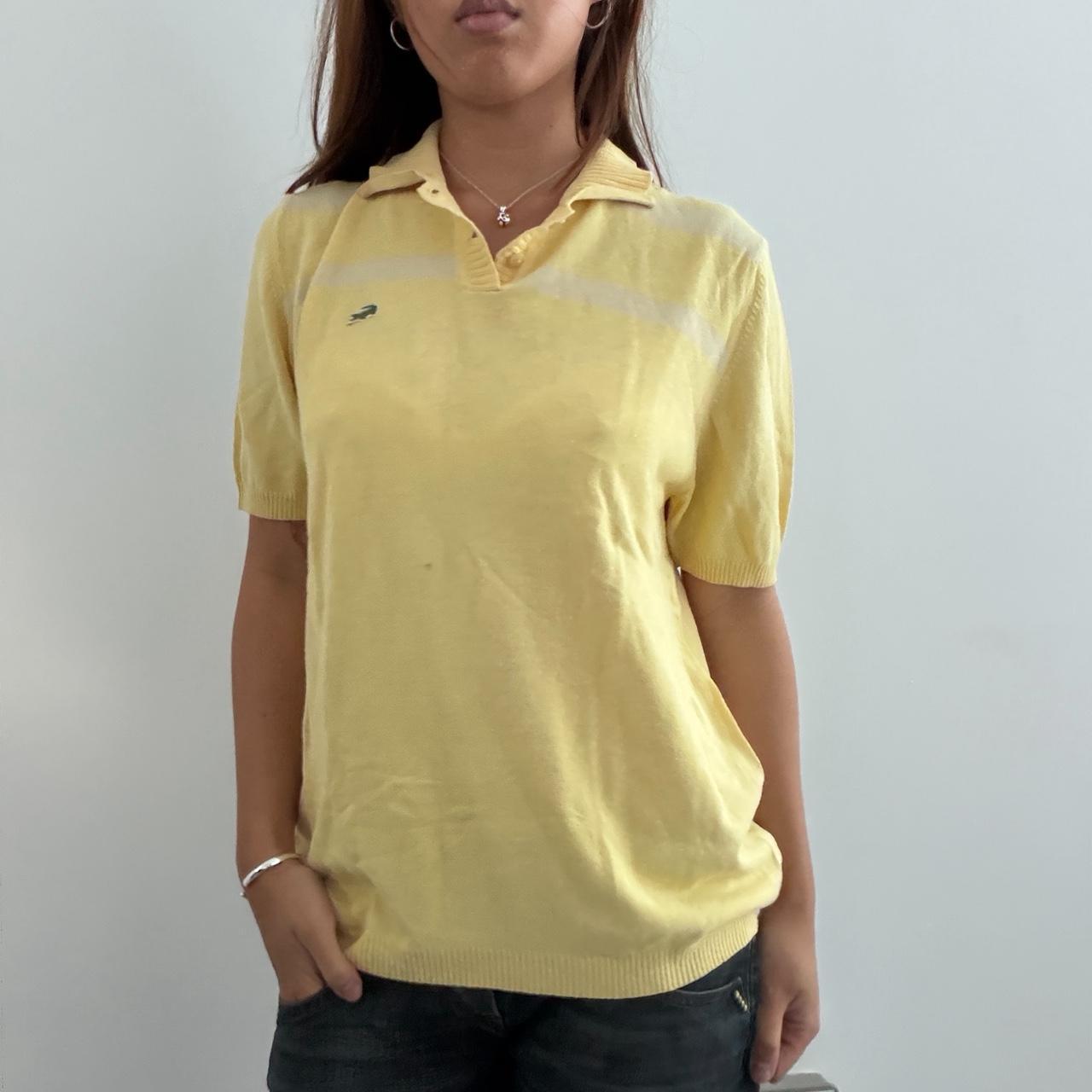 Vintage Yellow Lacoste Polo Top