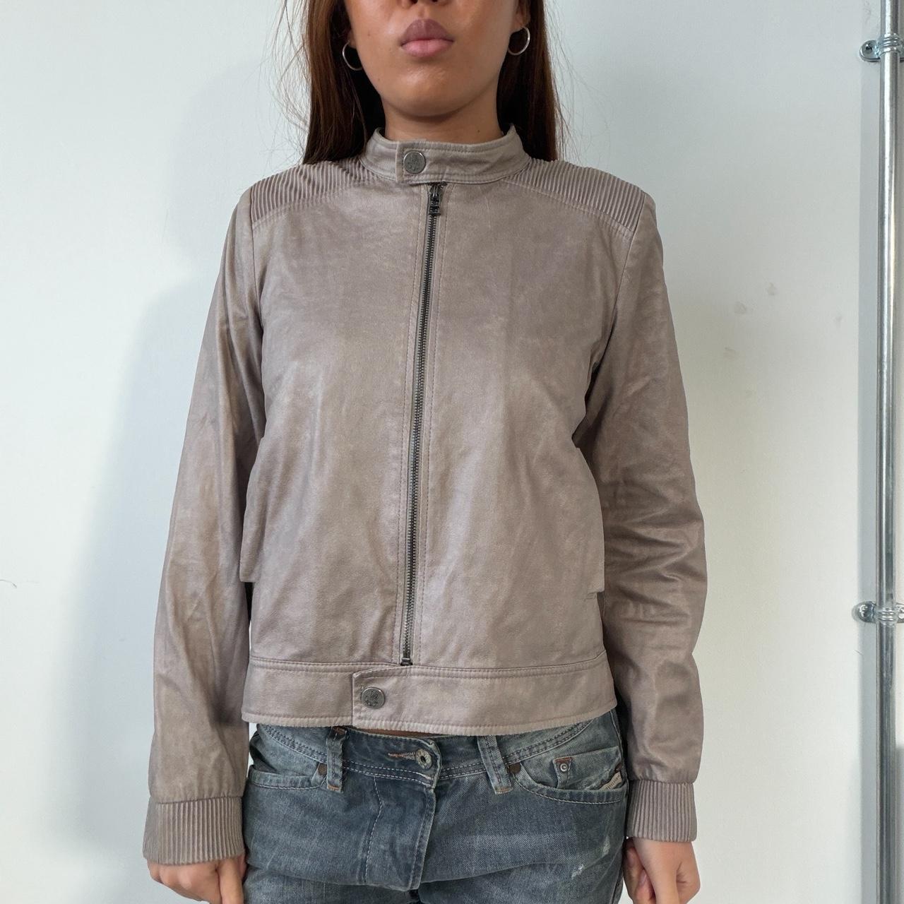 Vintage Cop Copine Beige Motocross Jacket