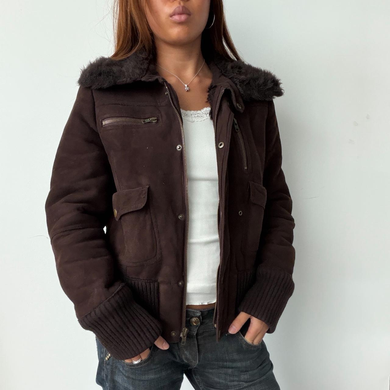 Vintage Brown Suede Jacket