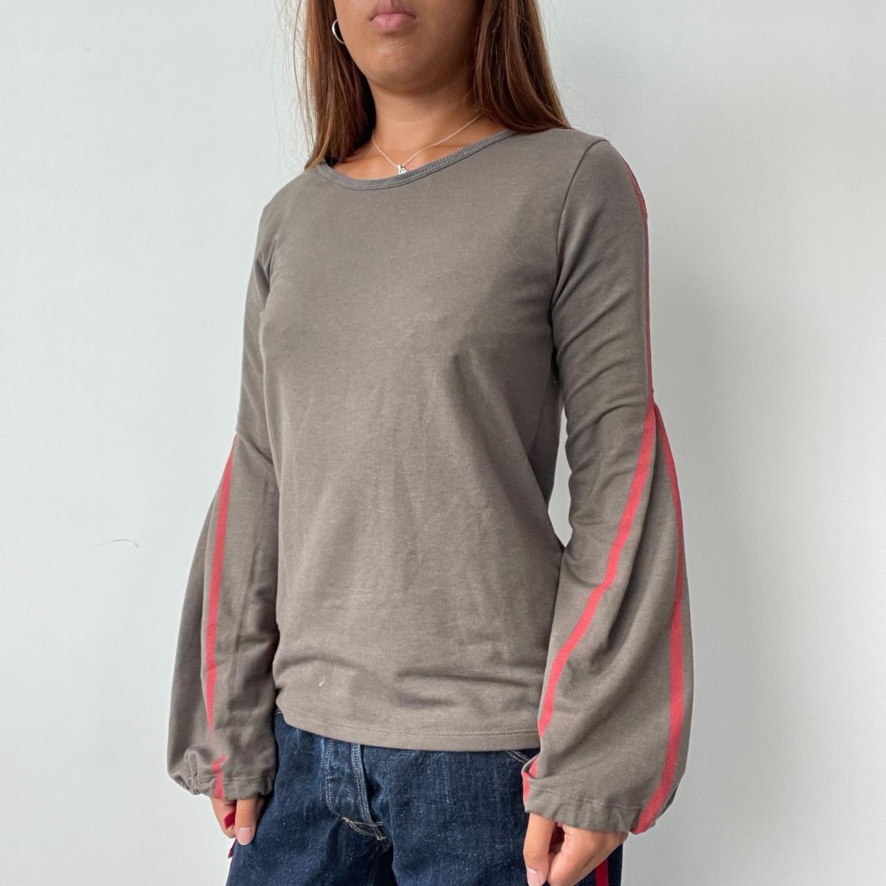 Vintage Khaki Cop Copine Long Sleeve Top