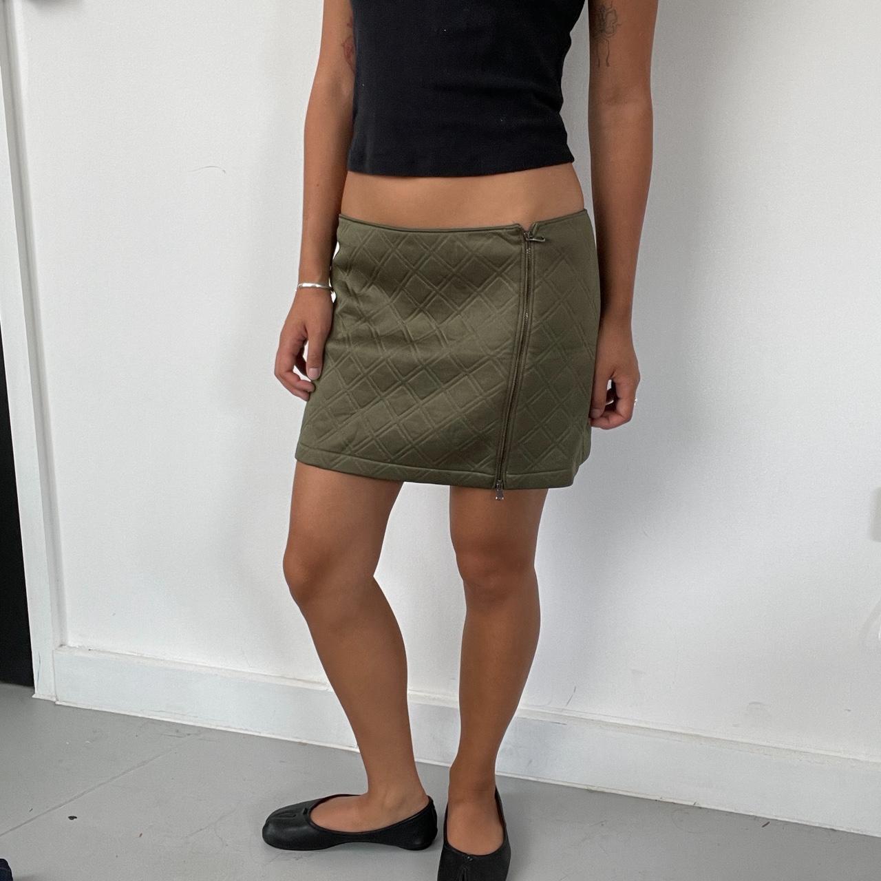 Vintage Olive Mini Skirt