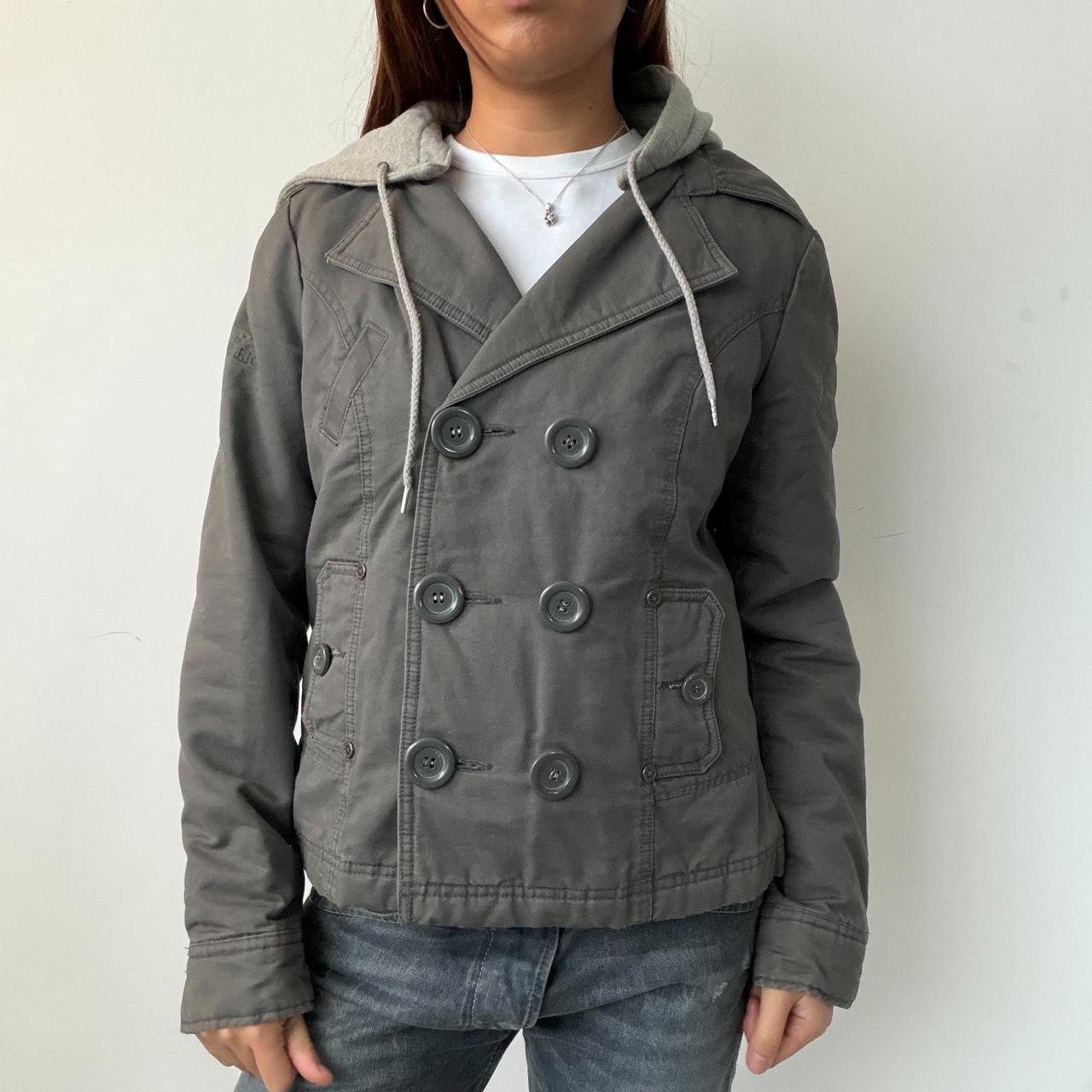 Vintage Grey Double Breasted Jacket
