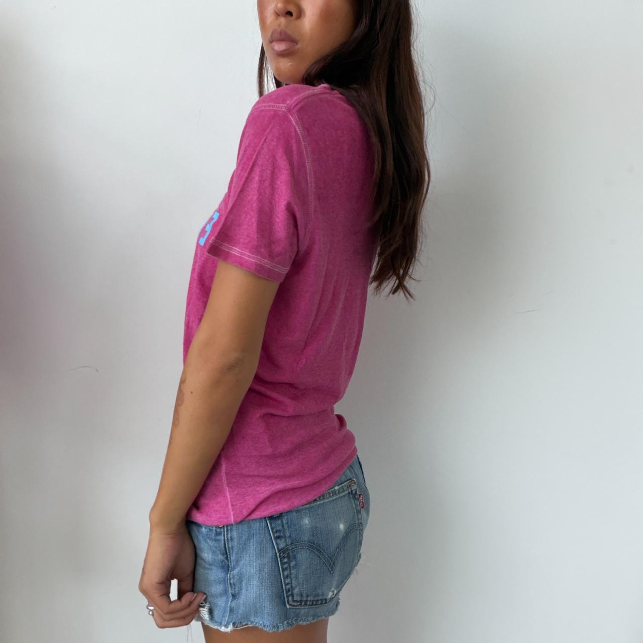 Vintage DSQUARED Graphic Pink T-Shirt