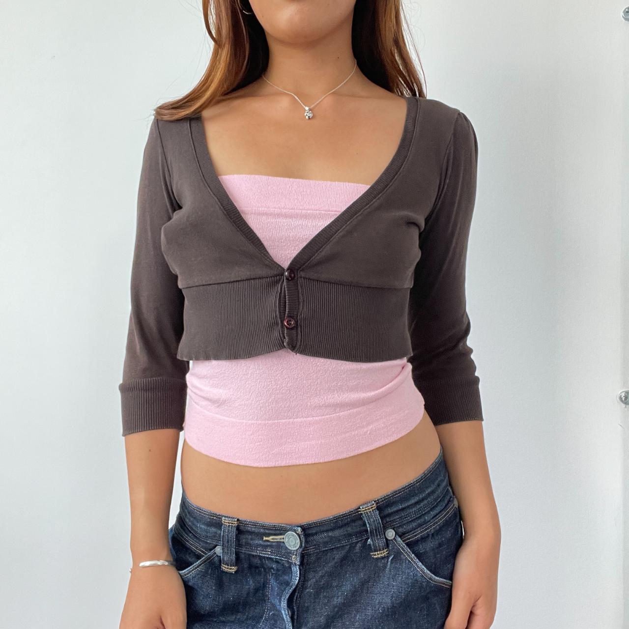 Brown Knitted Bolero