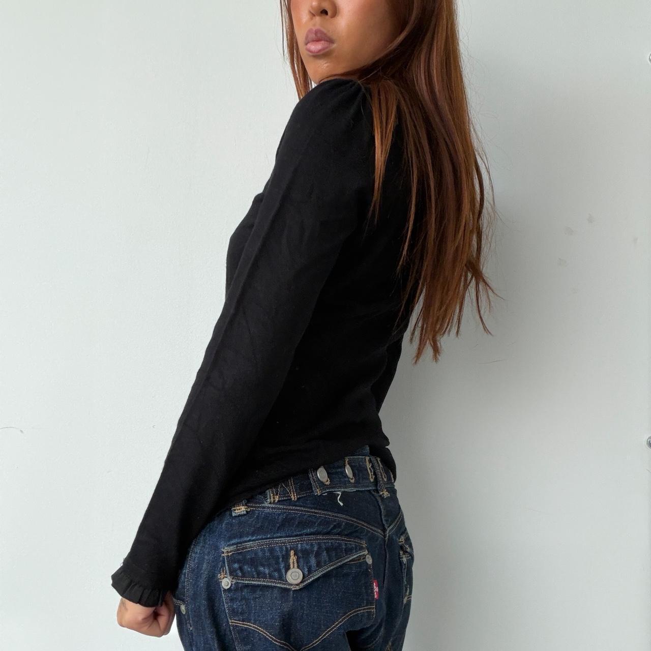 Vintage Black Morgan Long Sleeve Top